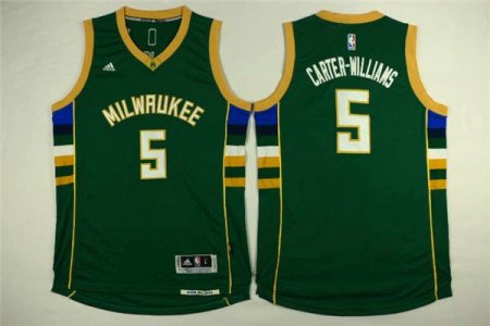 Maillot De Basket Milwaukee Bucks Michael Carter-Williams 5 Tissus Sportif Fans Edition Vert